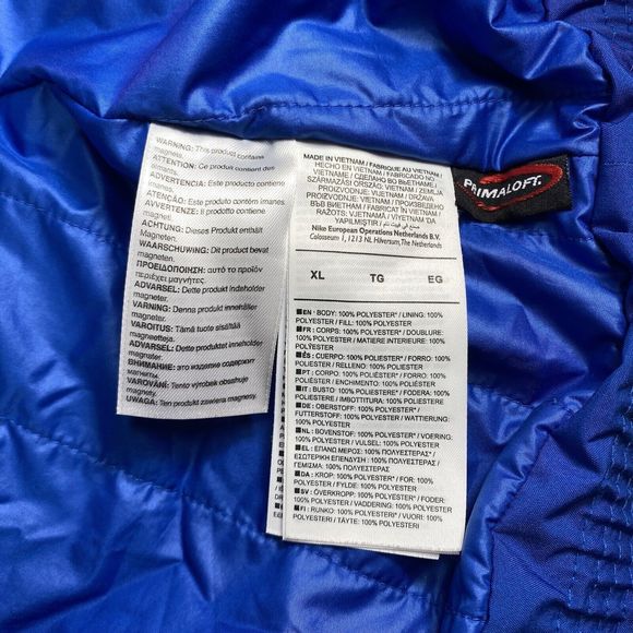 NIKE SOCHI 2014 Olympics Women’s Hooded Blue Winter Coat Sz XL - Picture 9 of 16